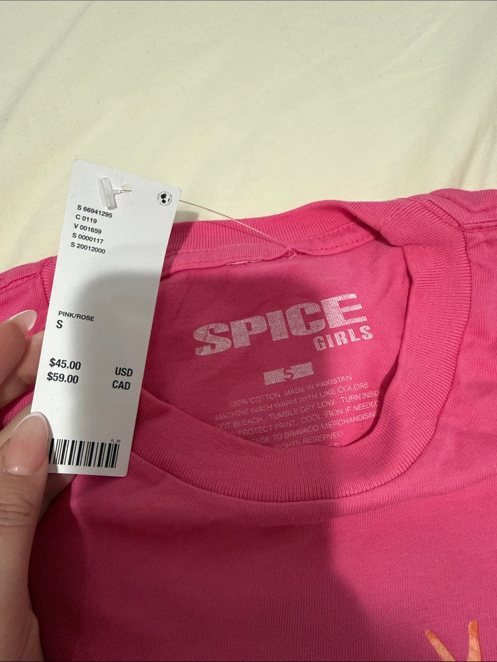 SPICE GIRLS Pink Graphic Tee From Urban Outfitters - Picture 3 of 5